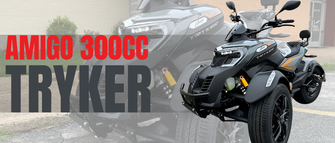 Explore the Open Road: The Amigo New 300cc Tryker Trike Scooter